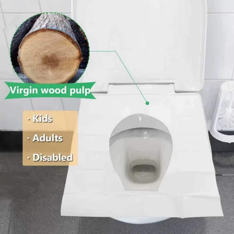 TravelSafe Waterproof Disposable Toilet Seat Covers