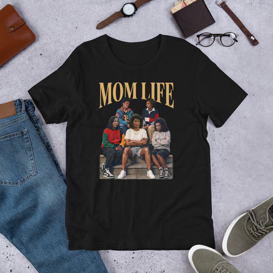 90s Nostalgia MOM LIFE Shirt | Vintage Millennial Style