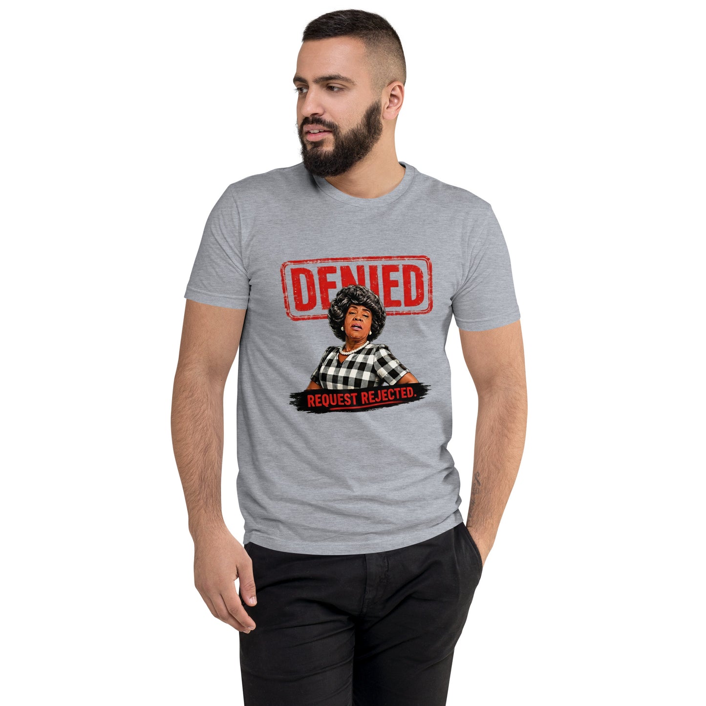 Denied Heather Grey Tee say no with your clothes 2026 style summer wear