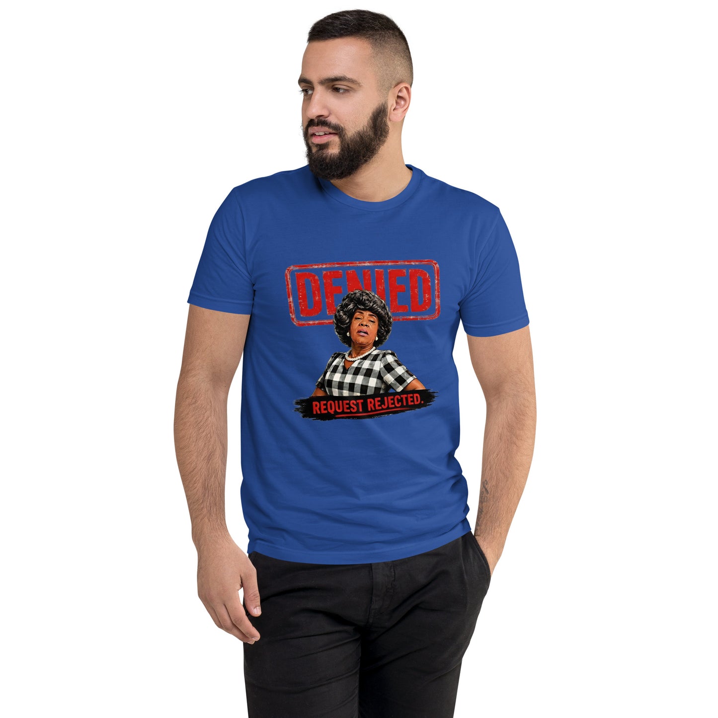 Denied Royal Blue Tee say no with your clothes 2026 style summer wear