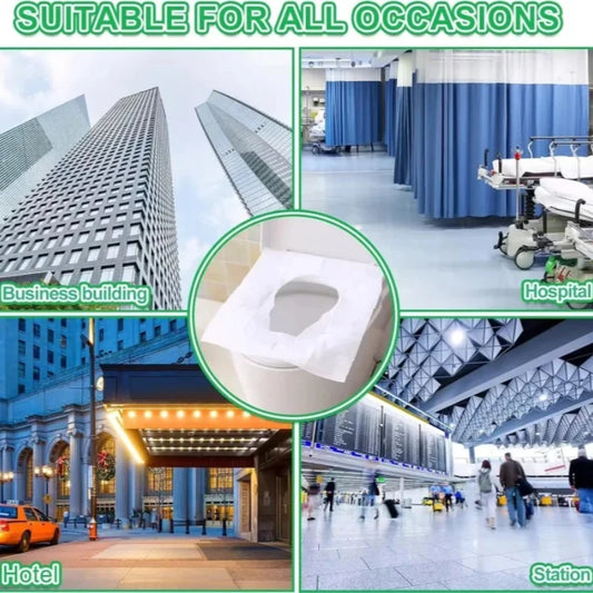 TravelSafe Waterproof Disposable Toilet Seat Covers